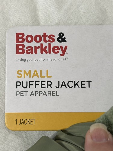 Botas y Barkley Mascotas Chaqueta Amortiguador Talla PEQUEÑA Verde Ropa para Mascotas Nuevo - Imagen 2 de 8