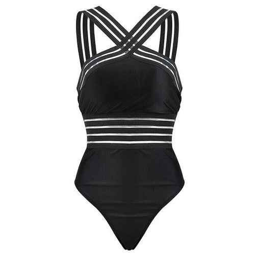 Women's One Piece Padded Monokini Swimsuit Swimming Costume Bikini Beach Wear) - Picture 6 of 9