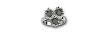 Sunflower Jewelry Sterling Silver Handmade Sunflower Ring SFTX12X-R