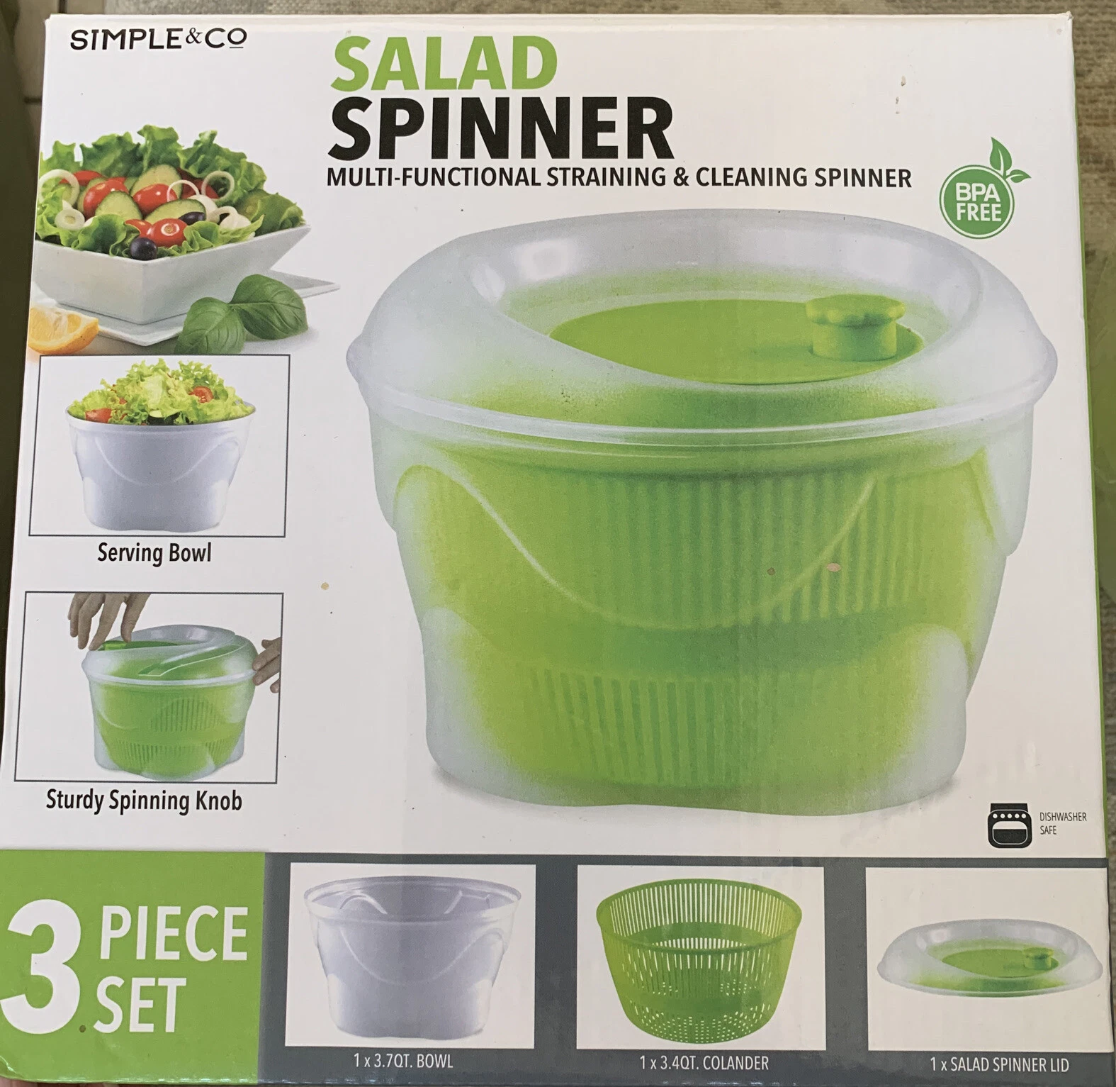 Salad Spinner 3 Qt Capacity
