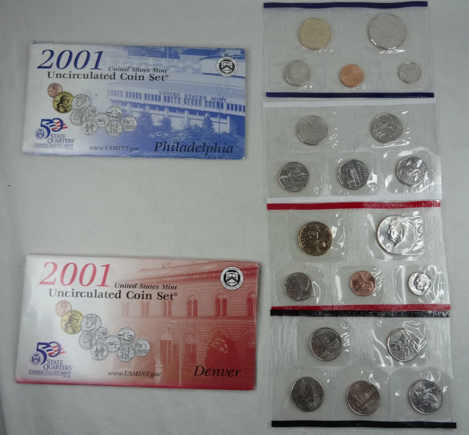 1999-2008 US Mint Uncirculated Sets OGP Envelope COA 218 Coins 10 Annual Sets - Image 4 of 4