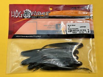 Hog Farmer Bait Company  Stroll Shad 4  Green Pumpkin