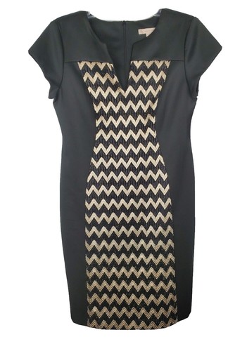 Dressbarn Women's Multicolor Sheath Fit Flare Dress Career Formal Brown 18  B27 | eBay