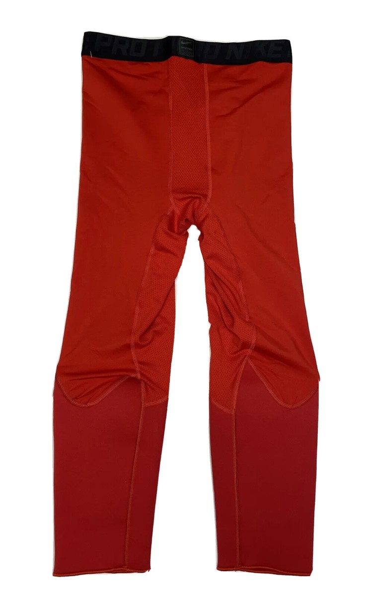 NBA x Nike Pro Hyperstrong 3/4 Padded Compression Pants Red AA0755