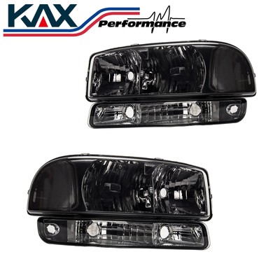 Upgraded Look Headlight Assembly for 00-2006 GMC Yukon WEATHER SEALED DESIGN