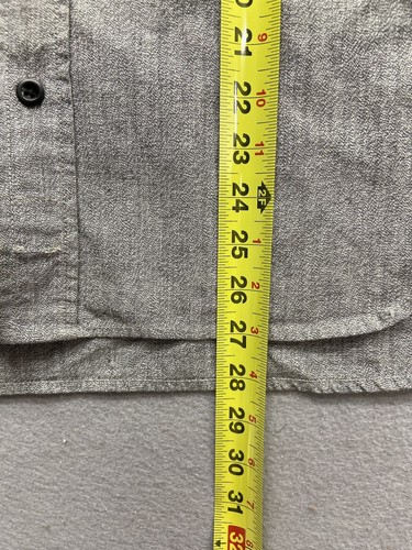 Tellason Shirt Mens Size Medium Gray Utility Button Up Work Made In USA - Picture 6 of 10