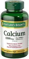 6 Pack Nature's Bounty Calcium 1200mg Per Serving Plus Vitamin D Softgels 120 Ea on sale 6 Pack Nature's Bounty Calcium 1200mg Per Serving Plus Vitamin D Softgels 120 Ea on sale