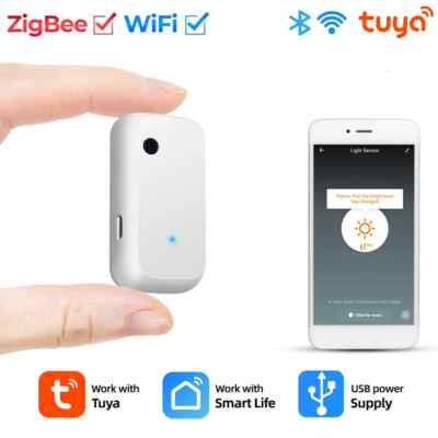 New Tuya ZigBee/WiFi Light Sensors Home Illumination Sensor Brightness Detectors