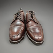 BROOKS BROTHERS Mens Brown Leather Dress Shoes 10 B Made In The USA