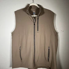 Flag Nor Fail Men's Tek Vest Hooded Blue Yellow Size Small  EUC NWT