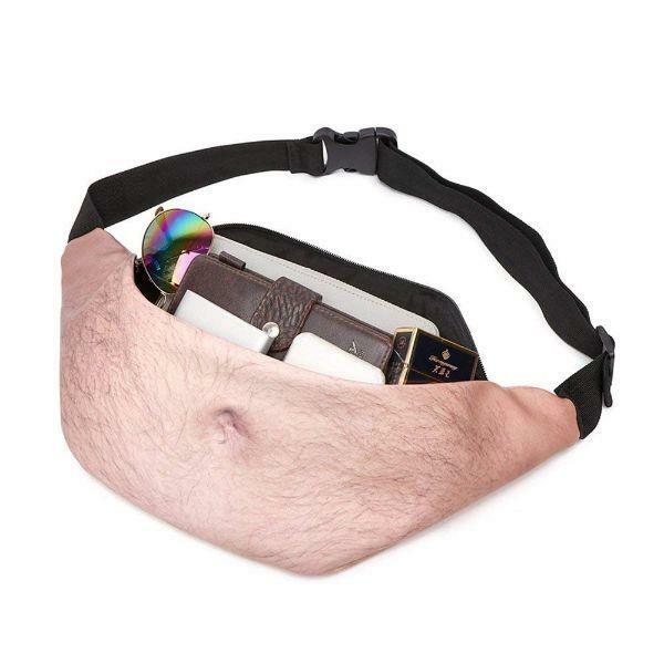 Dad Fanny Pack 3D Beer Belly Muscle Waist Pocket Fanny Pack UP TO 50