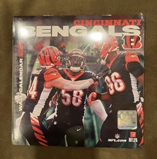 New Cincinnati Bengals 2021 NFL Wall Calendar Poster Sealed By Turner Licensing