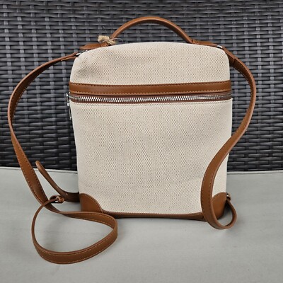 ANTIKKRAFT Canvas Backpack for Women Tan New With Tag