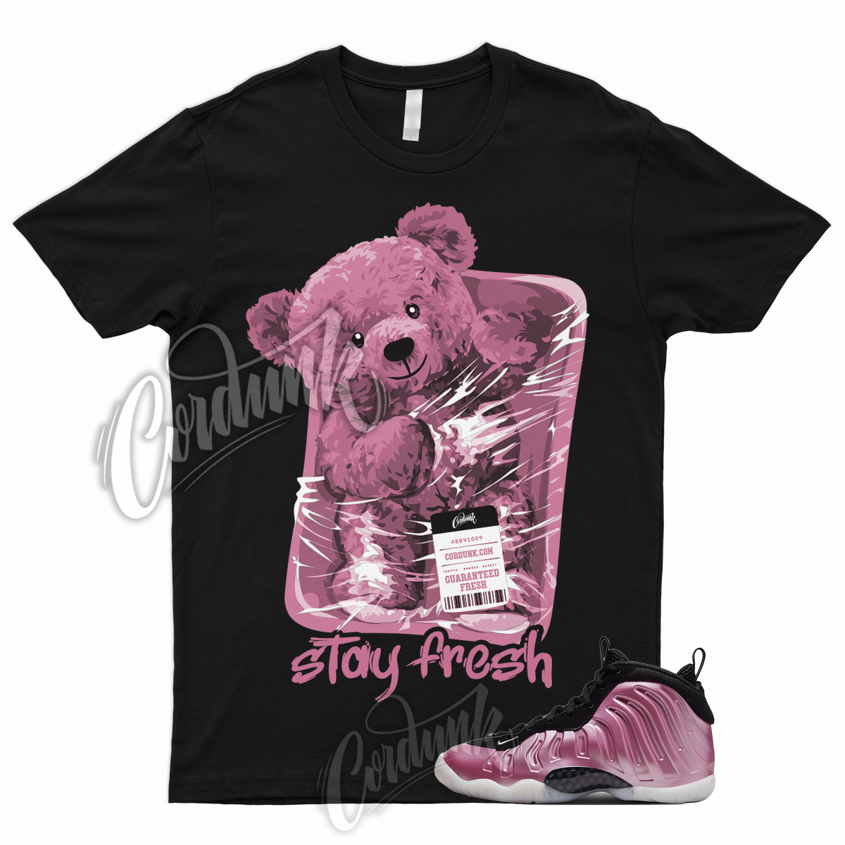 STAY T Shirt to Match Little Posite One Foamposite Polarized Pink Black White 1 | eBay