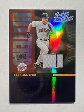 2005 Leather and Lumber Hitters Inc. Jersey #16 Paul Molitor #'d 33/100 Twins