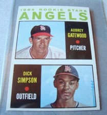 1964 TOPPS  #127 ANGELS ROOKIE STARS nr mt/mt + 