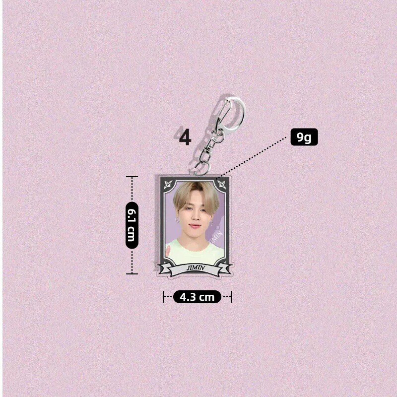 Kpop JIMIN V J-Hope JUNG KOOK JIN Acrylic Keychain Accessory