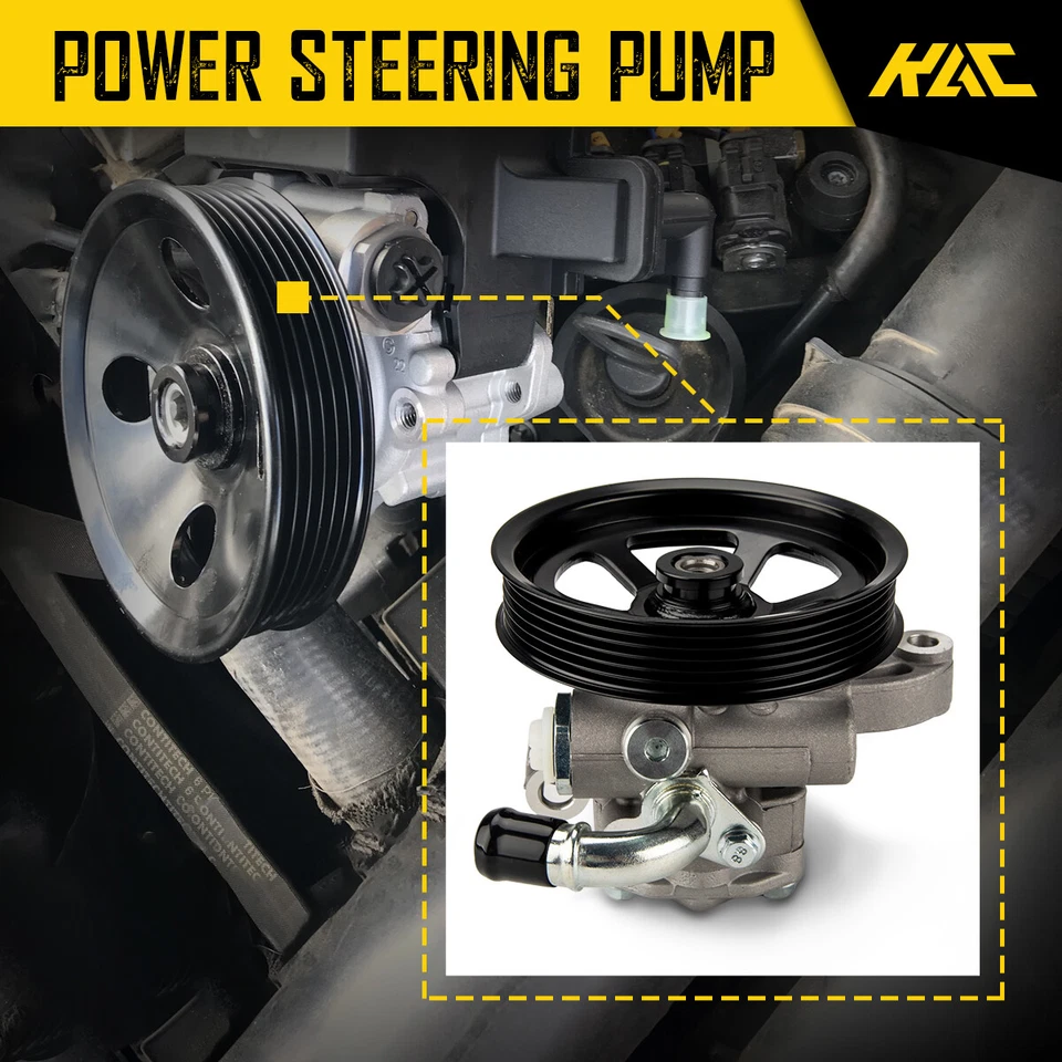 96-2403 For 2008-2013 Buick Enclave GMC Acadia 3.6L Power Steering Pump w/Pulley - Image 2 of 4