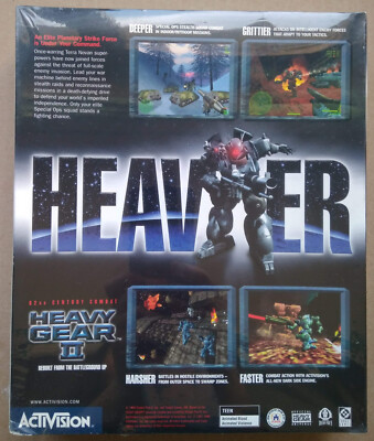 Heavy Gear II 2 Rebuilt From The Battleground Up PC CD-ROM Big Box  NEU & OVP  