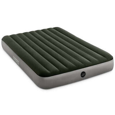 Intex Luftbett Luftmatratze Campingbett Downy Queen 203 x 152 x 25 cm mit Pumpe