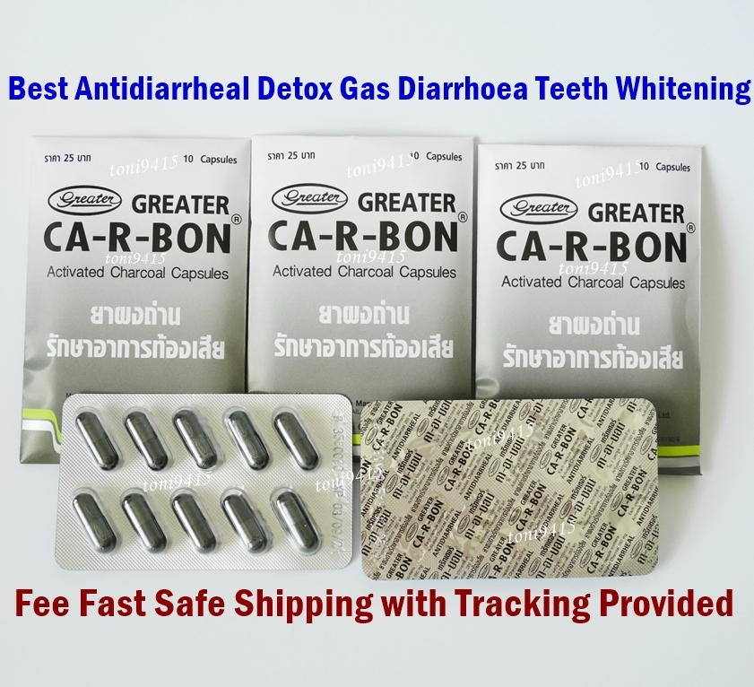 CHARCOAL Activated Antidiarrheal Detox Gas Diarrhoea Teeth Whitening30