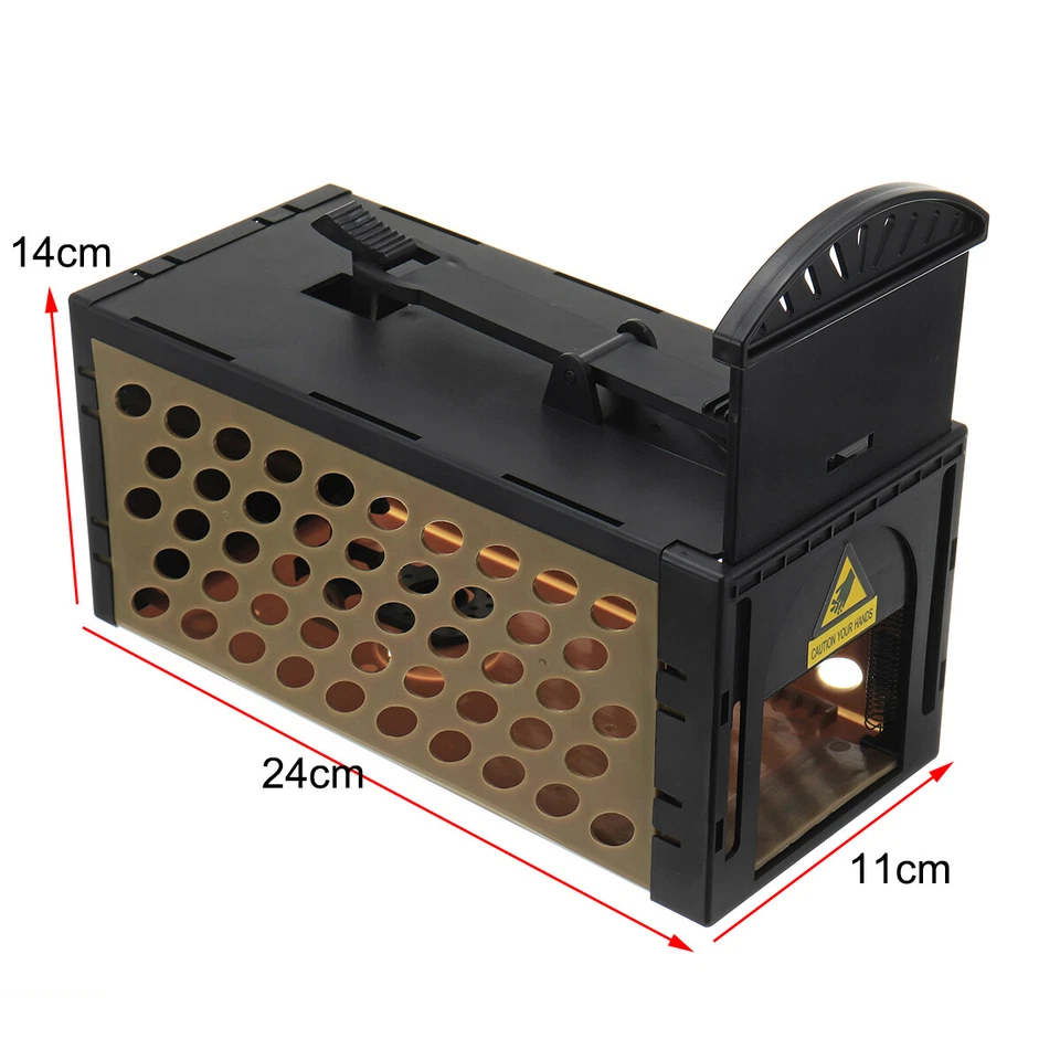 Mouse Traps Catcher Rodent Pest Control Trapping Mice Bait Rat Cage - Image 3 of 4