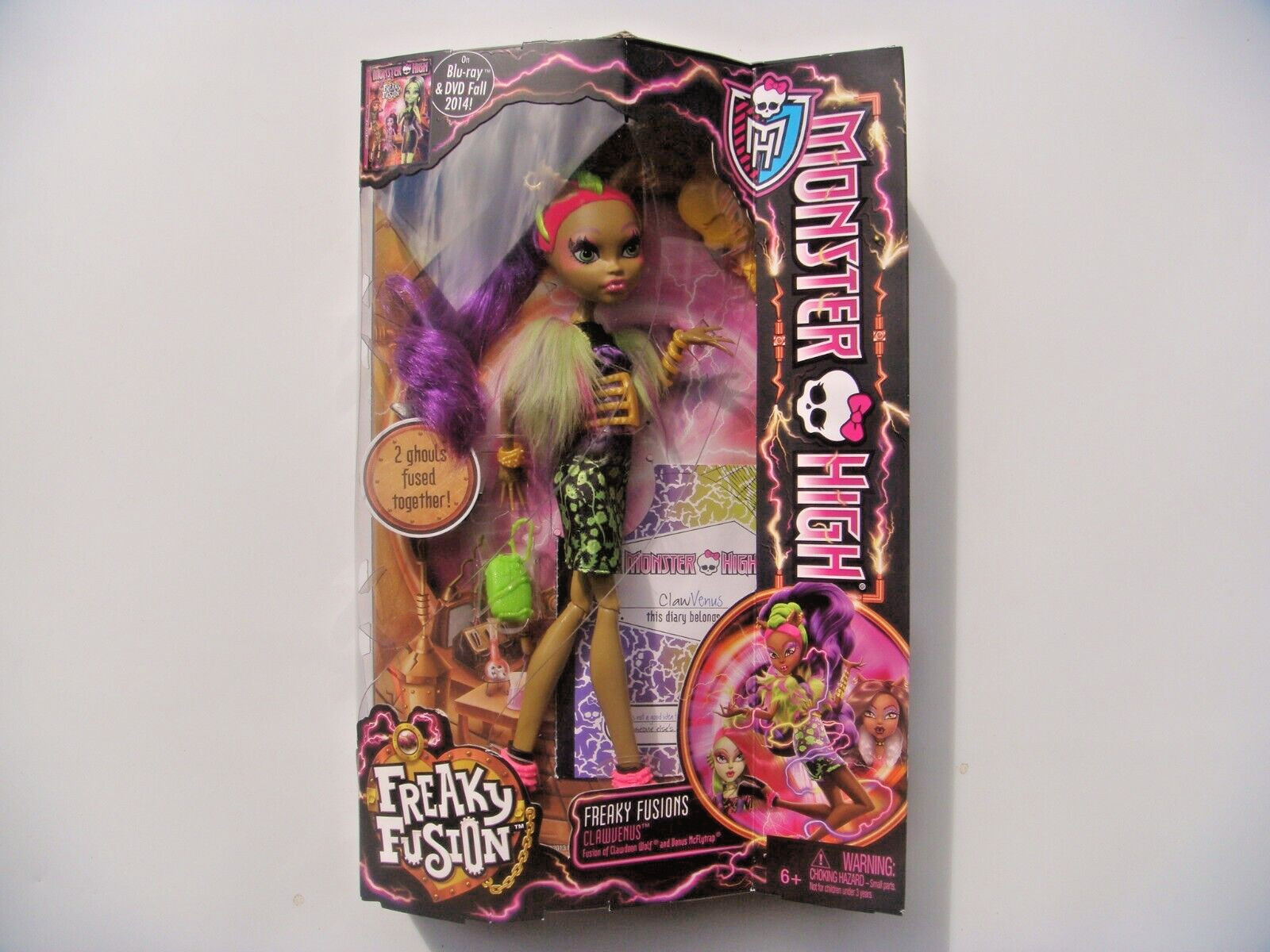 2013 MIB MONSTER HIGH FREAKY FUSION FREAKY FUSIONS CLAWVENUS
