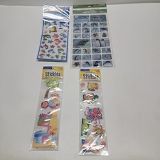 Aquatic Ocean Life Beach Stickers 4 packs -Dolphins, Fish, Seals, Beach Wear
