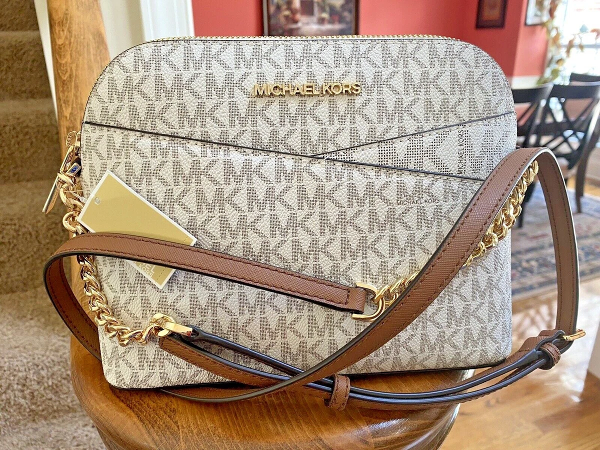 mk jet set crossbody vanilla