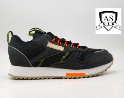 Reebok Mens Classic EG6473 Running Trail Shoes Sneakers Size 5 Gray Orange NEW