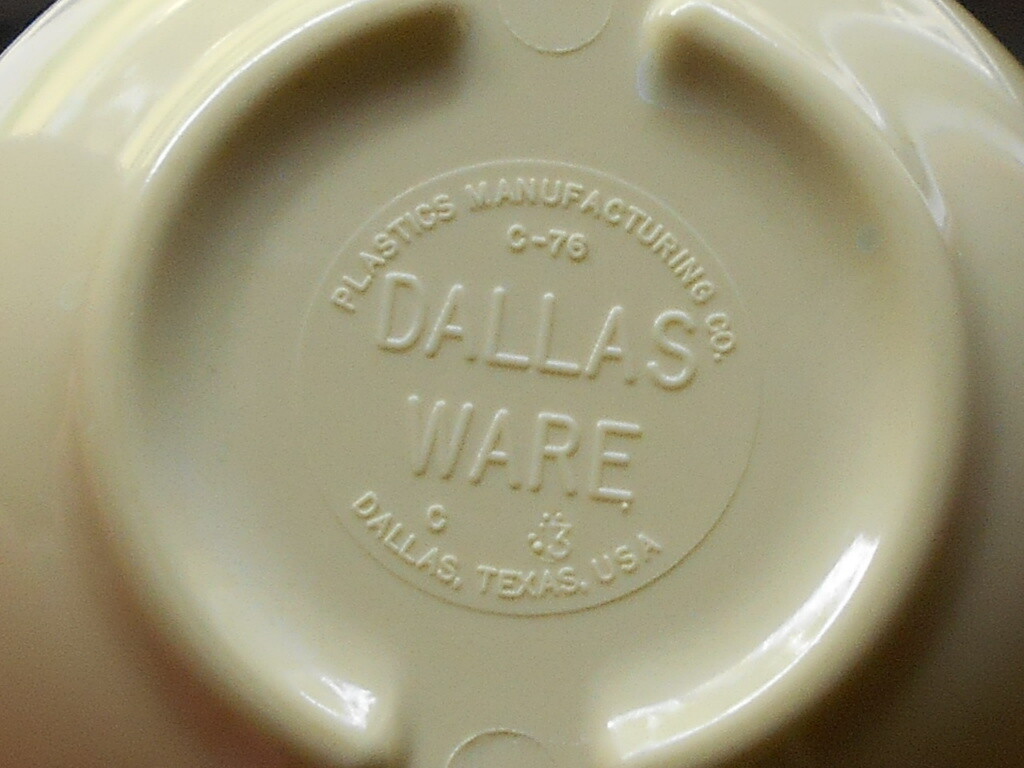 Dallas Ware C76 Yellow Cafeteria Melamine Cups Melmac Plastics MFG