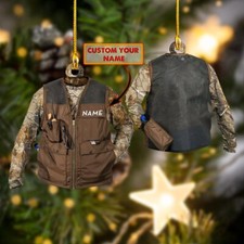 Hunting Ornament - Custom Ornament - Hunting Vest Ornament2 - Hdmt Christmas Orn