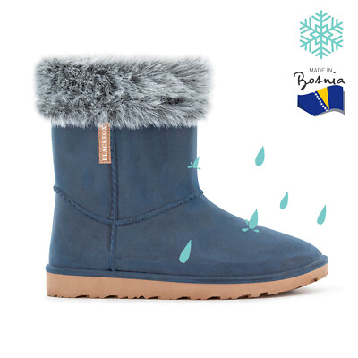 BLACKFOX Damen-Winterboot Gummistiefel TIWA Marine Blau