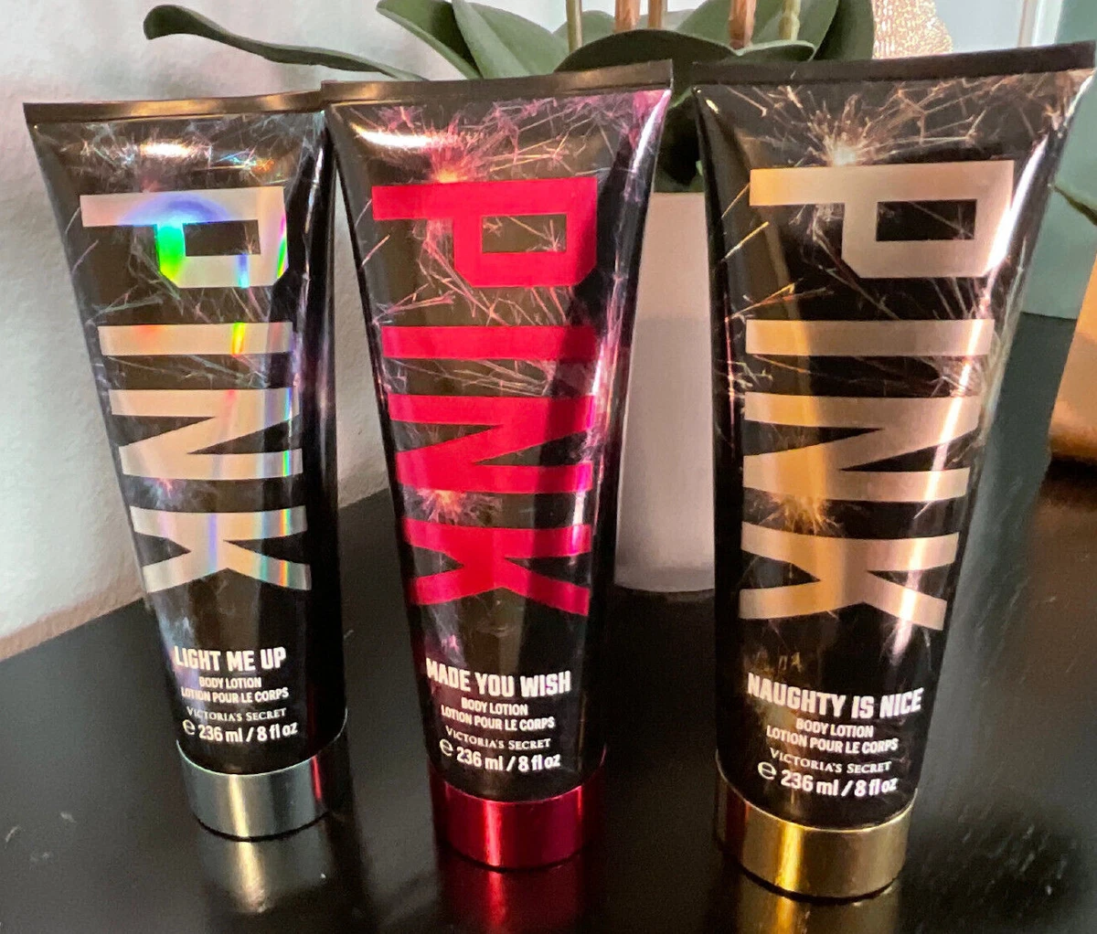 Victoria s Secret PINK Body Lotion Light Me Up Made You Wish Naughty Is Nice