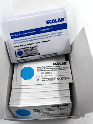 #ad #ad 200 Strips Ecolab Washer Process Indicator Ultrasonic Test Strips 2027 08 $31.00