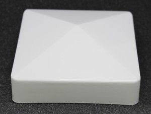 Fence Post Pvc Or Vinyl Cap Plastic White True 4 X 4 Pyramid 4x4 100 Mm Ebay