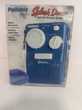 VINTAGE POLLENEX SHOWER RADIO SPLASH DANCE SR10 blue