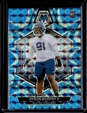2024 Panini Mosaic #316 Byron Murphy II Mosaic Reactive Blue