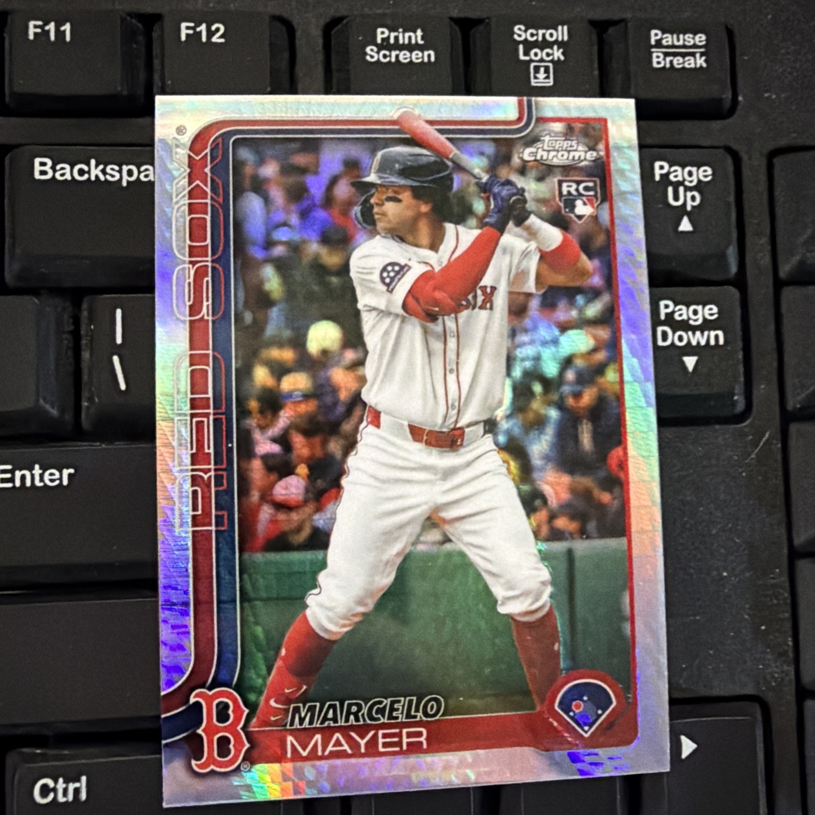 2025 Topps Chrome Update Series - Marcelo Mayer #USC9 Prism Refractor (RC)
