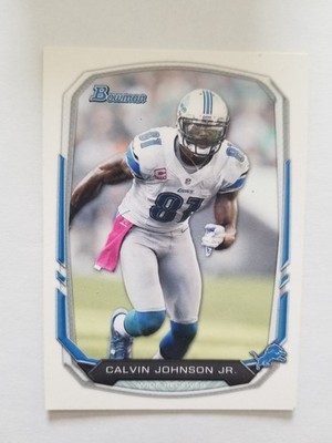 2013 Bowman Calvin Johnson #90 HOF Detroit Lions E1