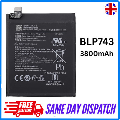 FÜR ONE PLUS 7T NEU ERSATZ AKKU BLP743 3800mAh UK VERKÄUFER