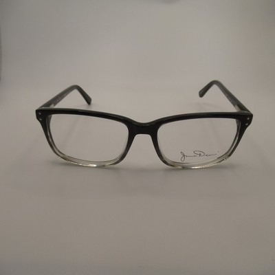 James Dean JDO618 001 Eyeglass Frames Black Clear Fade 54-17-140