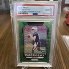 🦔🦔2024 Panini Prizm - Emergent Drake Maye #4 Green Wave Prizm (RC) PSA 10 🦔🦔