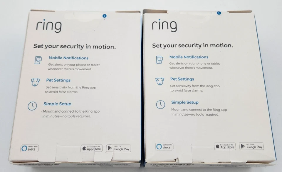 Ring Alarm Motion Detector 2-Pack 4SP2SZ-0EN0 Z-Wave Plus SmartThings NEW Sealed - Image 3 of 4