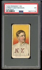 Christy Mathewson Card 1909 T206 Piedmont #nno PSA 1