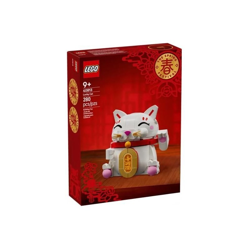 LEGO 40813 Chat porte-bonheur idée cadeau originale pour passionné de culture japonaise