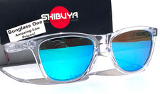 Oakley Frogskins Shibuya Release Clear POLARIZED Galaxy Blue Sunglass 9245-C5