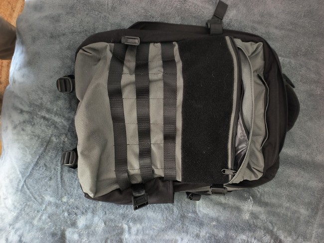 Greenroom136 Rainmaker Tactical Backpack Black Gray MOLLE Nylon 25L