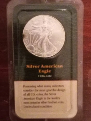 1999 Silver American Eagle Dollar Uncirculated 1 oz .999 Littleton Coin Package