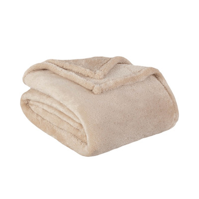 Berkshire Blanket & Home Co Fluffy Blanket Full/Queen Chino 90  x 90  Soft Cozy